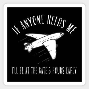 Air Travel At The Gate Sticker